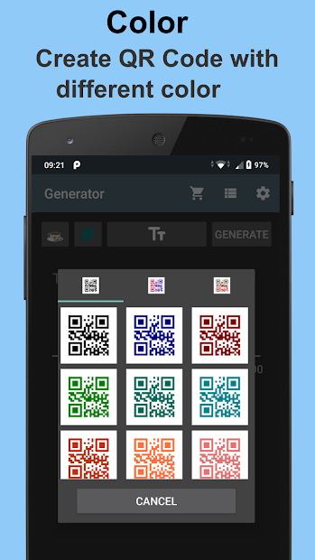 Screenshots QR Code Generator - Công cụ tạo mã QR trên điện thoại