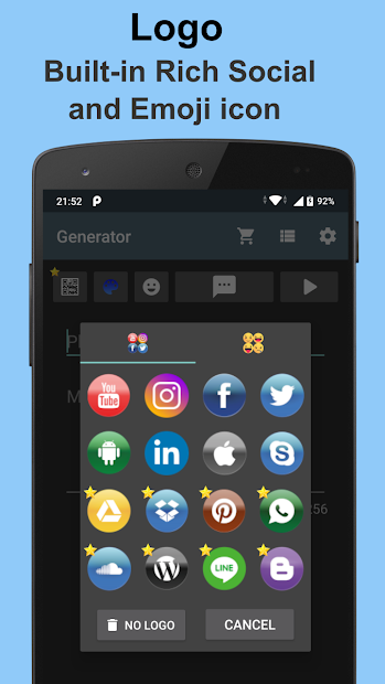 Screenshots QR Code Generator - Công cụ tạo mã QR trên điện thoại