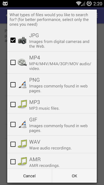 Screenshots DiskDigger photo recovery - Ứng dụng phục hồi ảnh bị xóa trên điện thoại, ứng dụng