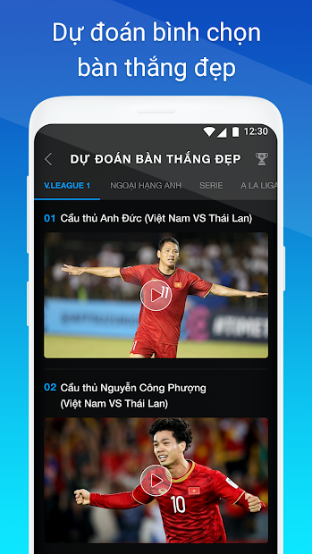 Screenshots Next Sports: Ứng dụng xem trực tiếp bóng đá, xem tin tức thể thao