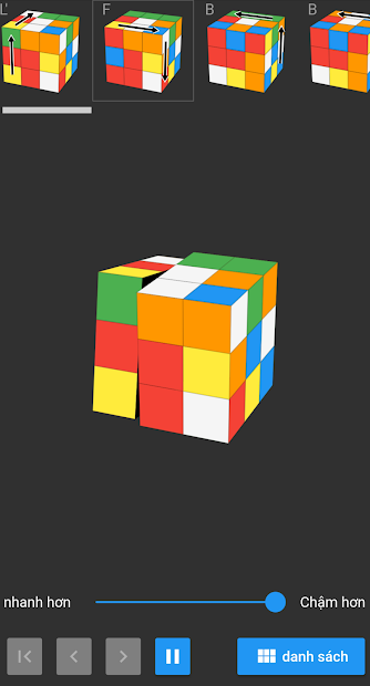 Screenshots ASolver - Ứng dụng giải đố Rubik, hướng dẫn chơi Rubik