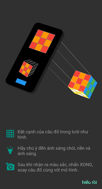 Screenshots ASolver - Ứng dụng giải đố Rubik, hướng dẫn chơi Rubik