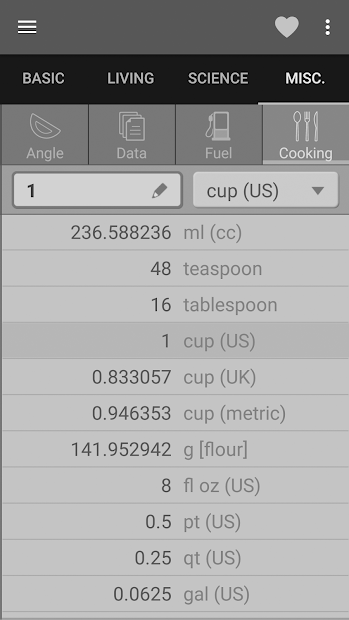 Screenshots Unit Converter - Công cụ chuyển đổi đơn vị chính xác