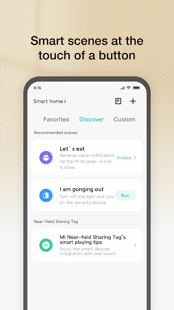 Screenshots Mi Home: Ứng dụng quản lý tất cả các thiết bị Xiaomi