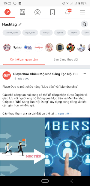 Ảnh chụp màn hình PlayerDuo: Ứng dụng mạng xã hội dành cho streamer, game thủ