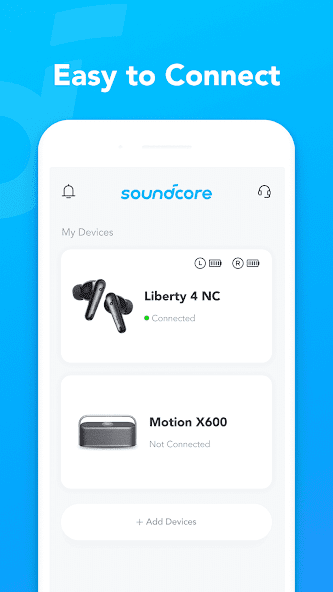 Screenshots Soundcore: Ứng dụng điều khiển thiết bị loa, tai nghe Anker