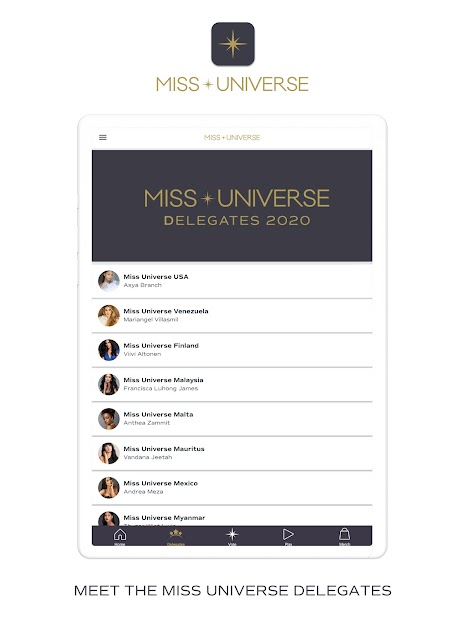 Screenshots Miss Universe - Ứng dụng theo dõi, bình chọn Miss Universe 2021 - Hoa hậu Hoàn vũ