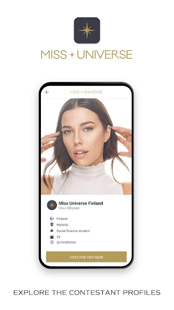 Screenshots Miss Universe - Ứng dụng theo dõi, bình chọn Miss Universe 2021 - Hoa hậu Hoàn vũ