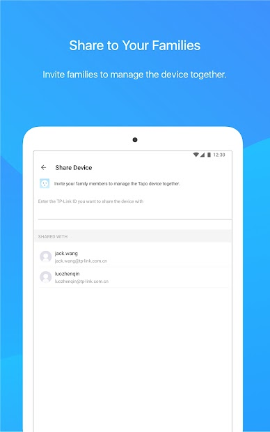 Screenshots Tapo: Ứng dụng quản lý, điều khiển thiết bị gia đình thông minh