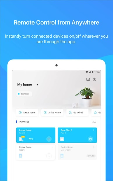 Screenshots Tapo: Ứng dụng quản lý, điều khiển thiết bị gia đình thông minh