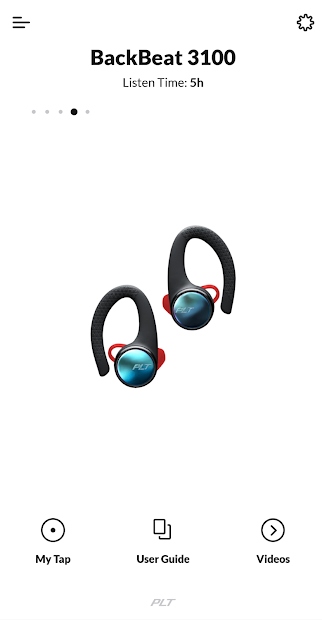 Screenshots BackBeat: Ứng dụng điều khiển tai nghe Plantronics