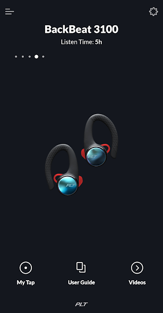 Screenshots BackBeat: Ứng dụng điều khiển tai nghe Plantronics