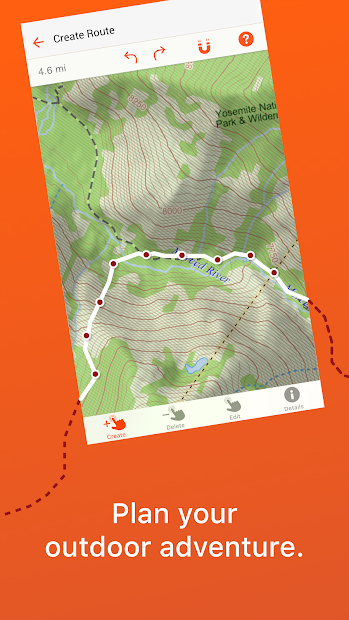 Screenshots Garmin Explore: Ứng dụng bản đồ cho các hoạt động ngoài trời