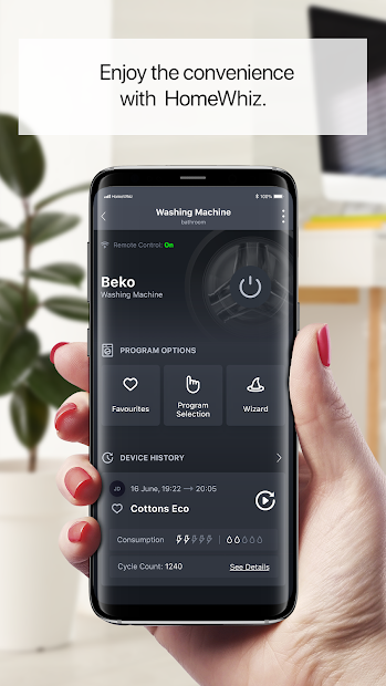 Screenshots HomeWhiz: Ứng dụng điều khiển thiết bị gia đình thông minh