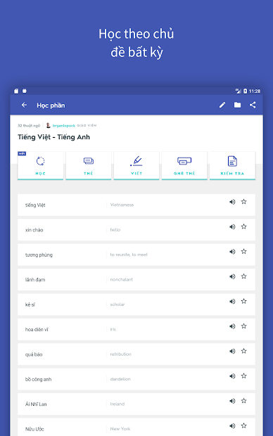 Screenshots Quizlet: Học tiếng và từ vựng bằng thẻ ghi nhớ