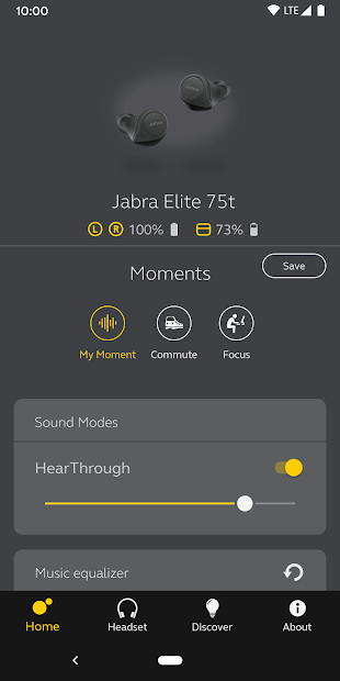 Screenshots Jabra Sound+: Ứng dụng tùy chỉnh tai nghe Jabra theo ý thích