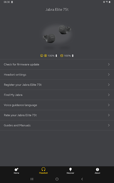Screenshots Jabra Sound+: Ứng dụng tùy chỉnh tai nghe Jabra theo ý thích