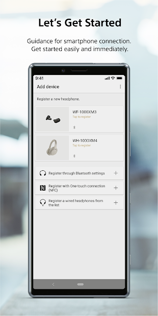 Screenshots Sony | Headphones Connect: Ứng dụng điều khiển tai nghe Sony