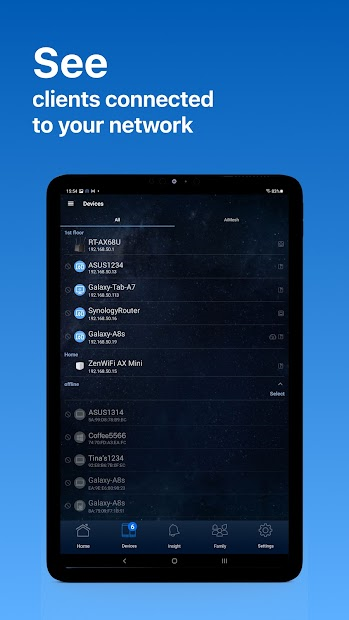 Screenshots ASUS Router - Ứng dụng quản lý mạng Wifi gia đình