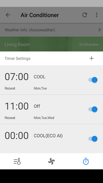 Screenshots Sharp Air App: Ứng dụng điều khiển máy lọc/điều hòa không khí thông minh
