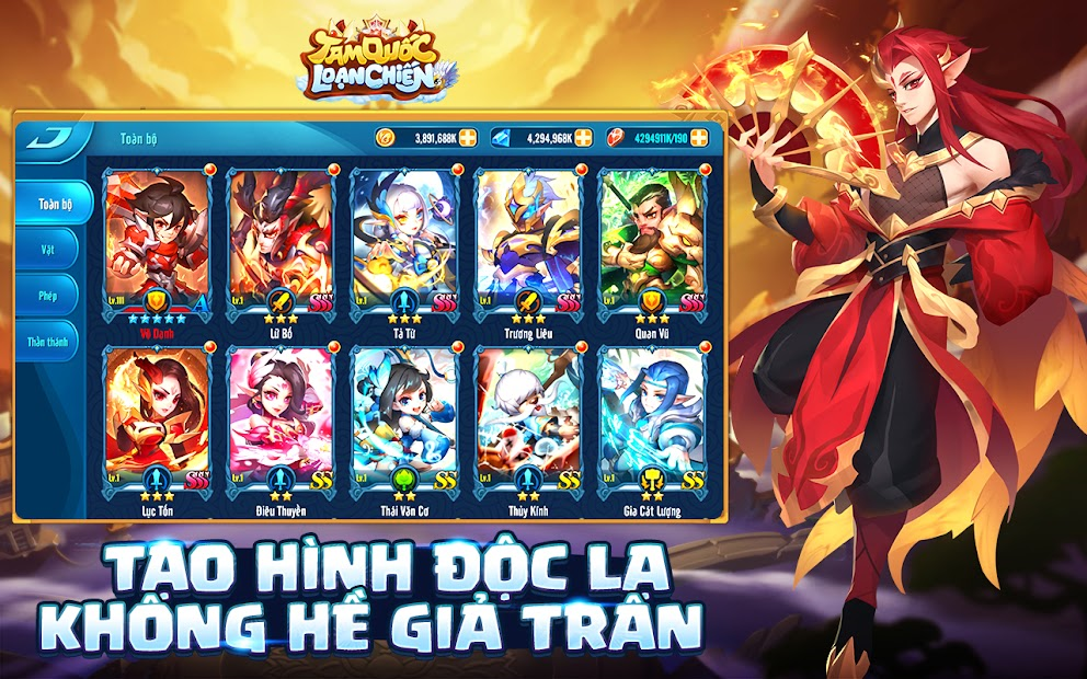 Screenshots Tam Quốc Loạn Chiến Funtap - Game nhập vai đấu tướng thế hệ mới