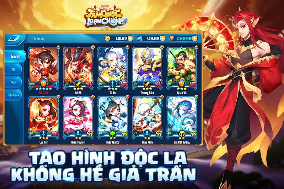 Screenshots Tam Quốc Loạn Chiến Funtap - Game nhập vai đấu tướng thế hệ mới