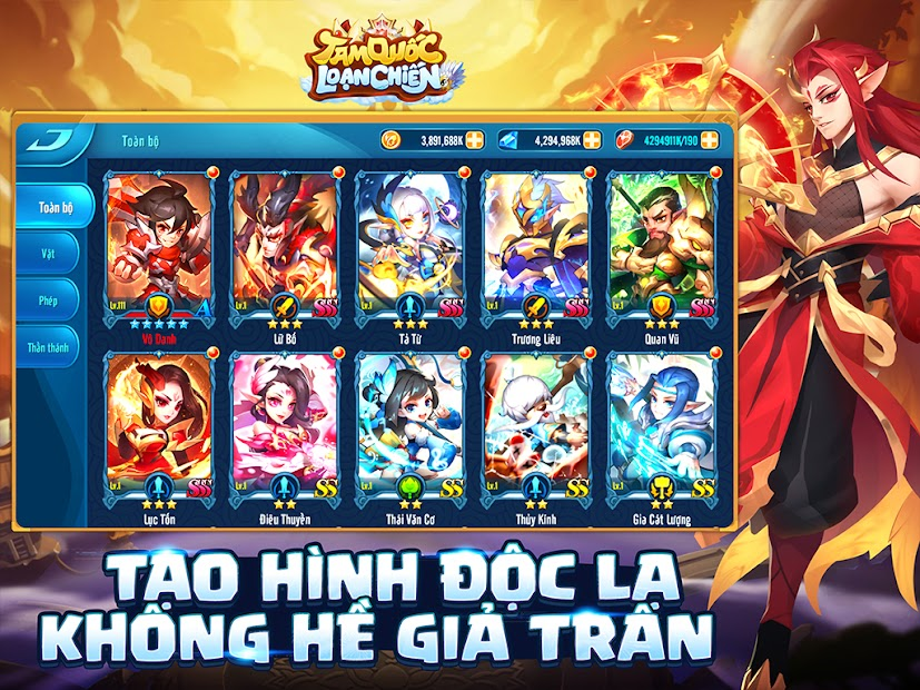 Screenshots Tam Quốc Loạn Chiến Funtap - Game nhập vai đấu tướng thế hệ mới