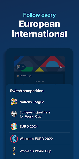 Screenshots EURO 2020 Official - Cập nhật tỷ số chính xác, nhanh chóng