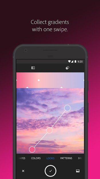 Screenshots Adobe Capture - Công cụ tạo màu sắc, họa tiết của Adobe