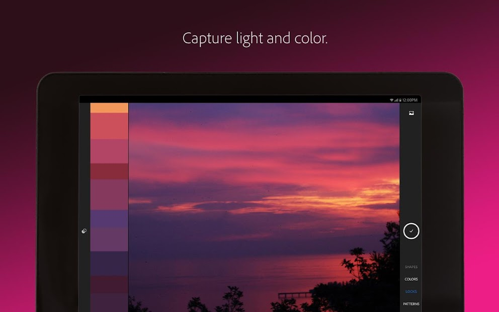 Screenshots Adobe Capture - Công cụ tạo màu sắc, họa tiết của Adobe