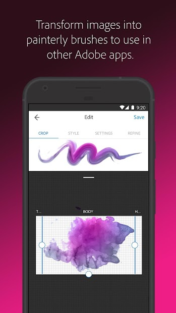 Screenshots Adobe Capture - Công cụ tạo màu sắc, họa tiết của Adobe