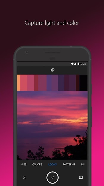 Screenshots Adobe Capture - Công cụ tạo màu sắc, họa tiết của Adobe