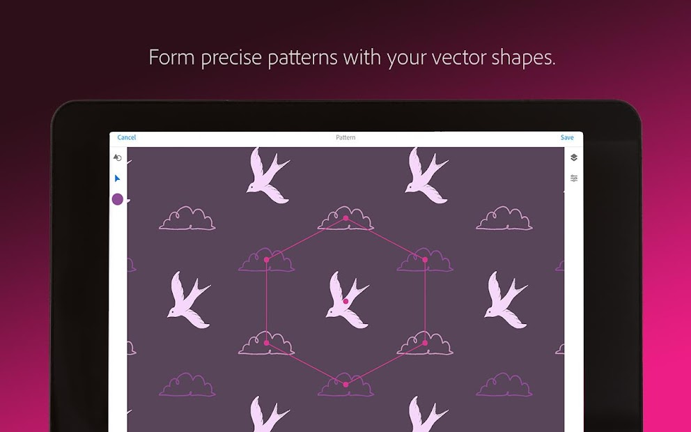 Screenshots Adobe Capture - Công cụ tạo màu sắc, họa tiết của Adobe