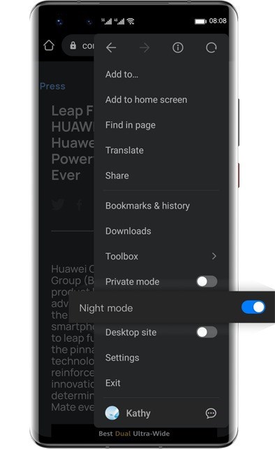 Screenshots HUAWEI Browser: Trình duyệt web thông minh dành riêng cho Huawei