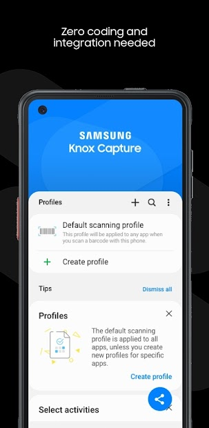 Screenshots Samsung Knox Capture: Giải pháp quét mã vạch cho doanh nghiệp