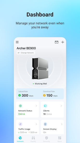 Screenshots Tether: Ứng dụng quản lý Router trên thiết bị di động