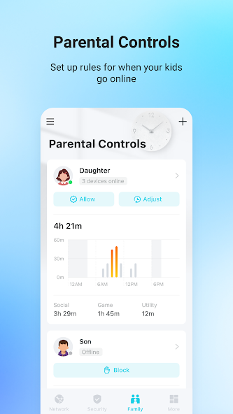 Screenshots Tether: Ứng dụng quản lý Router trên thiết bị di động