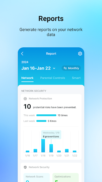 Screenshots Tether: Ứng dụng quản lý Router trên thiết bị di động