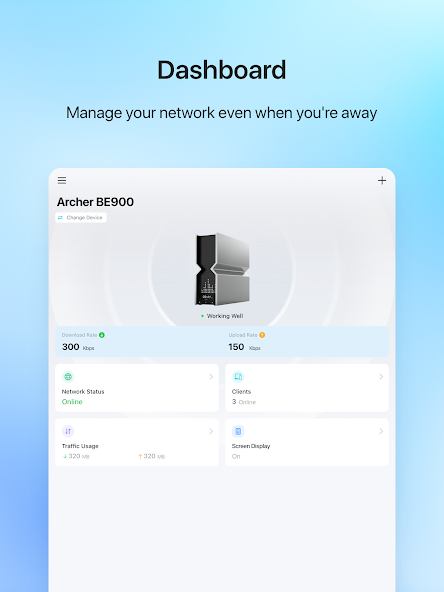 Screenshots Tether: Ứng dụng quản lý Router trên thiết bị di động