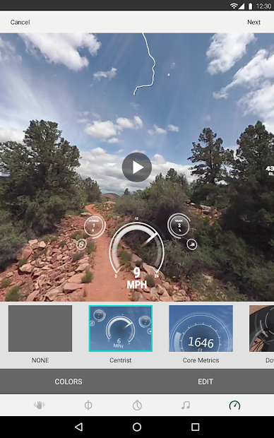 Screenshots VIRB® Mobile: Ứng dụng điều khiển máy quay Garmin 360 độ
