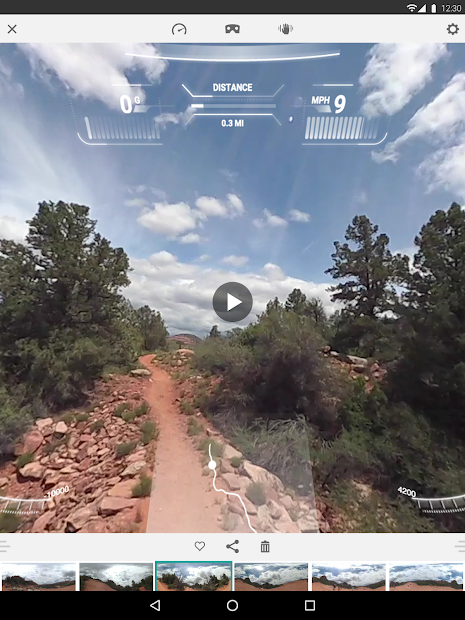 Screenshots VIRB® Mobile: Ứng dụng điều khiển máy quay Garmin 360 độ