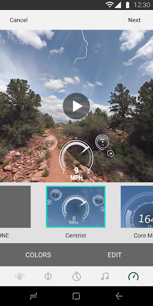 Screenshots VIRB® Mobile: Ứng dụng điều khiển máy quay Garmin 360 độ