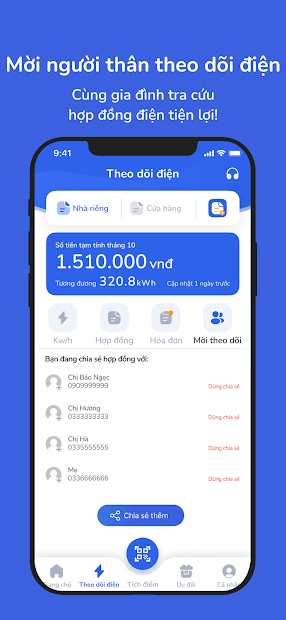 Screenshots Tải EPoint: Ứng dụng theo dõi số điện, tiền điện hàng ngày