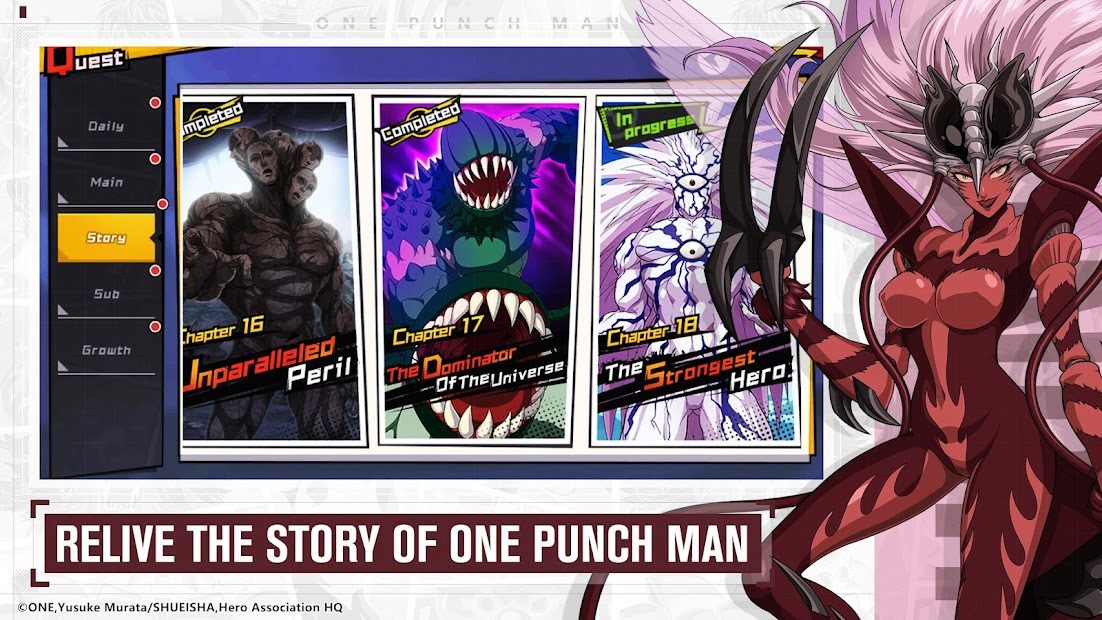 Screenshots Tải One Punch Man: The Strongest - Game đấu thẻ tướng chuẩn anime