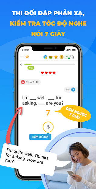Screenshots Tải Lang Kingdom: Luyện phản xạ, học tiếng Anh online