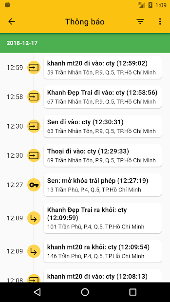 Screenshots Vietmap Motrak: Ứng dụng định vị, giám sát ô tô qua thiết bị di động