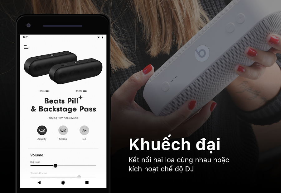 Screenshots Beats Pill⁺: Ứng dụng điều khiển loa Beats Pill