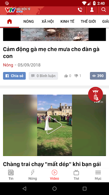 Screenshots Tải VTV News - Ứng dụng xem tin tức, giải trí cùng VTV