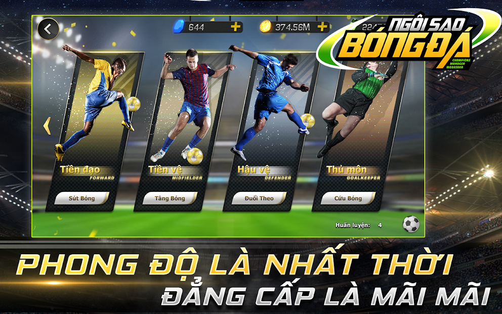 Screenshots Tải Ngôi Sao Bóng Đá Mobasaka - Nơi thỏa mãn niềm đam mê bóng đá