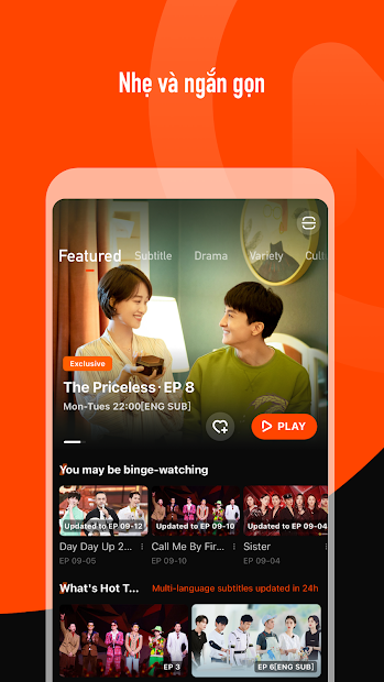 Screenshots Tải MangoTV - Ứng dụng xem phim điện ảnh tiếng Hoa bản quyền chất lượng cao